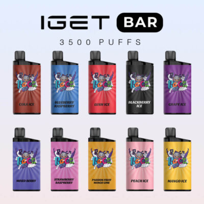 Strawberry Kiwi Ice IGET Bar 3500 Puffs - Image 3